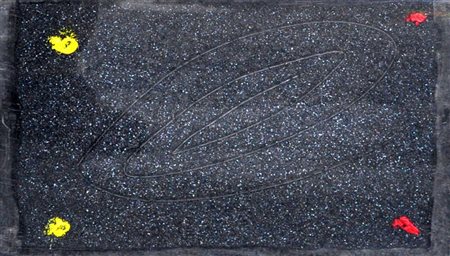 WALTER FUSI Senza titolo Olio su cartone cm. 20x30 Firma in basso al centro...