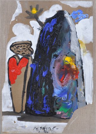 FRANCISCO J. SMYTHE Senza titolo, 1990 Acrilico su carta intelata cm. 39x26,5...