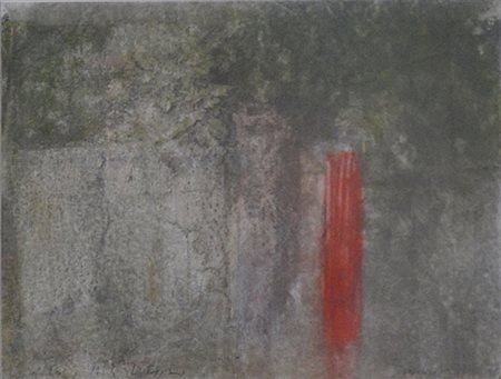 PIERO VIGNOZZI Studio per l’orto a Poppiano Olio su carta cm. 26x35 Firma in...