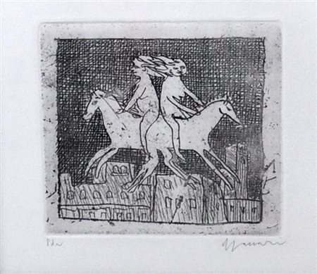 MINO MACCARI Senza titolo, 1952 Acquaforte in b/n – es. P. d’ A. cm....