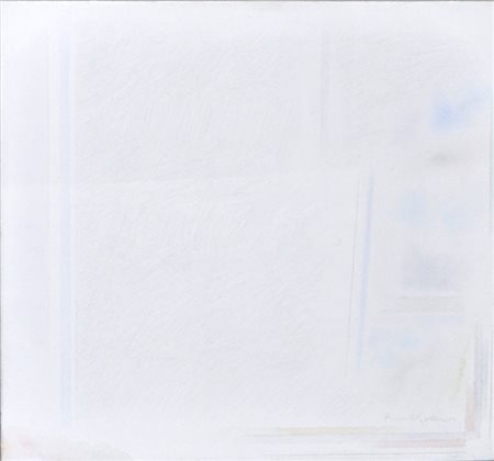 RICCARDO GUARNERI Grafico e non “2”, 1991 Olio su tela cm. 50x50 Firma in...