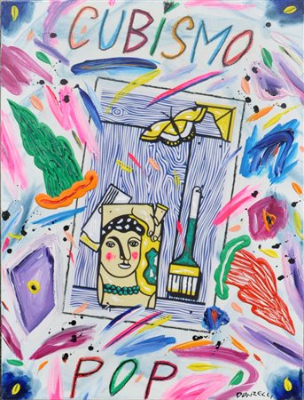 BRUNO DONZELLI Cubismo Pop Acrilici su tela cm. 70x50 Firma in basso a destra...