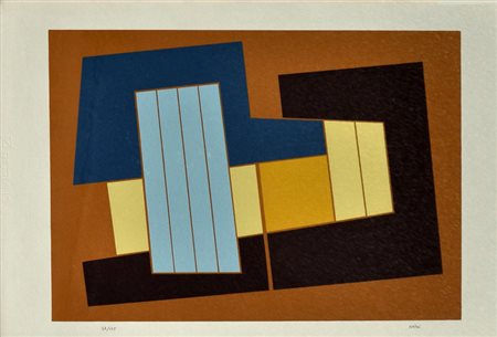 GUALTIERO NATIVI Senza titolo Litografia a colori – es. 28/125 cm. 50x70...