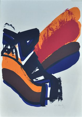 EDO MURTIC Senza titolo, 1973 Litografia a colori – es. 55/100 Firma e data...