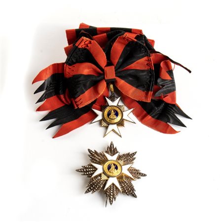 ORDINE DI S. SILVESTRO, INSEGNA GRAN CROCE prima metà XX sec. bellissima...