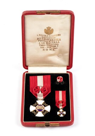 Italia, Regno, Ordine della corona d'Italia. insegna di cavaliere ufficiale...