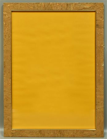 CORNICE IN SUGHERO con parte in metallo dorato, completa di vetro cm 75x54,5,...