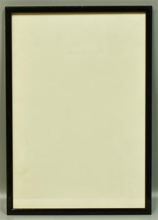 CORNICE IN LEGNO nero lucido, completa di vetro cm 50x35, luce cm 46,5x31,5...