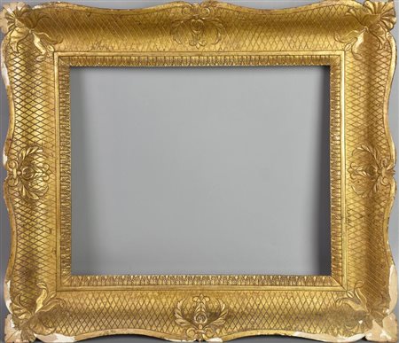 CORNICE IN LEGNO cm 37x43,5, luce cm 27x33 Difetti