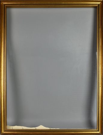 CORNICE IN LEGNO completa di vetro cm 75x55, luce cm 69x49 Lievi difetti