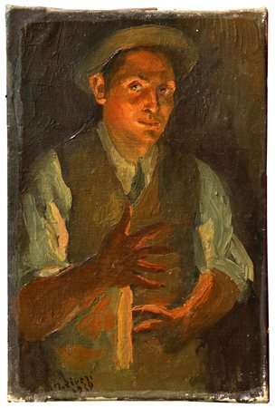 ZIVERI Alberto, Senza titolo (autoritratto con candela)