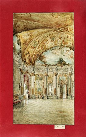 Gabriele Carelli, Interno rococò. 