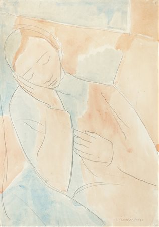 Felice Casorati, Figura femminile. 1955 ca.