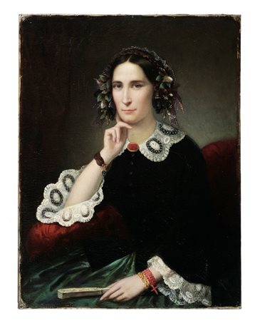 Federico De Madrazo y Kintz [scuola di], Ritratto di Madame De Scott. 
