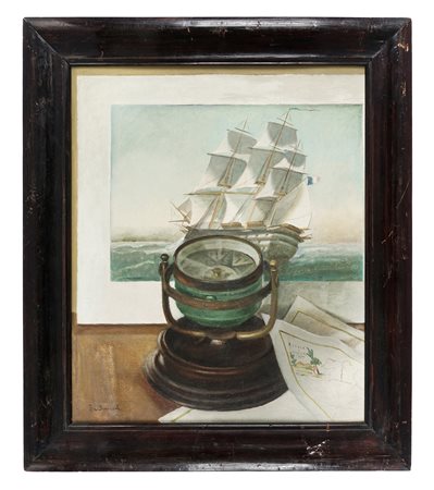 Marcello Dudovich, La bussola ed il veliero. 