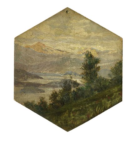 Giovanni Giani, Veduta del Lago di Como. 