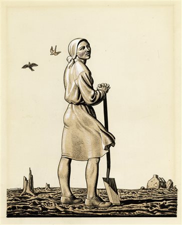 Rockwell Kent, Contadina. 1934 ca.