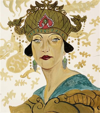 Leopoldo Metlicovitz, Bozzetto per la Turandot. Ante 1926.