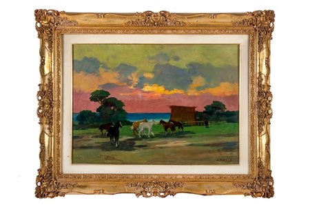 Renato Natali [attribuito a], Tramonto. 