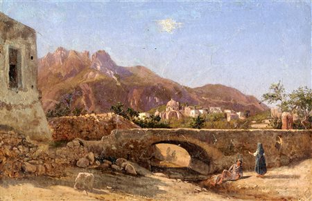 Gabriele Smargiassi [attribuito a], Monte S. Angelo verso Castellammare. 