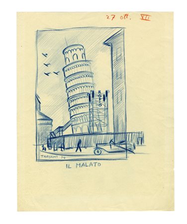 Thayaht [pseud. di Michahelles Ernesto] , Il malato. 1934.