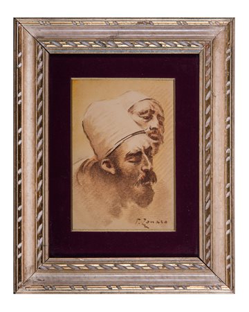 Fausto Zonaro, Studio per coppia di teste. 