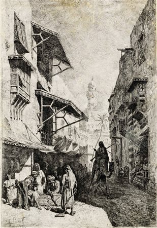 Cesare Biseo, Lotto composto di 2 incisioni. 1872.