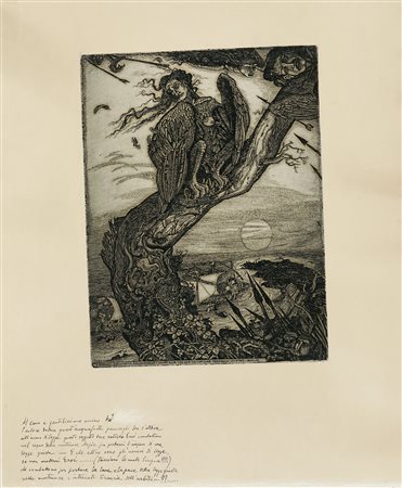 Cino Bozzetti, L'arpia. 1914.