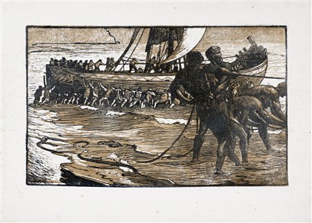 Adolfo De Carolis, Il varo. 1908.