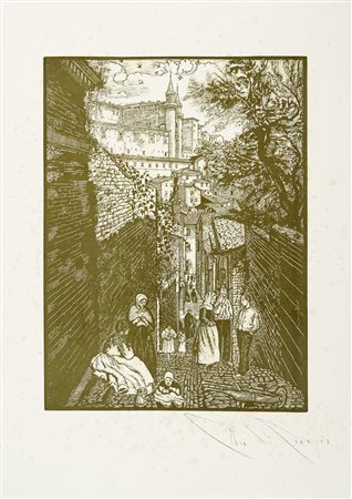 Ettore Di Giorgio, Lotto composto di 2 incisioni. 1920-26.