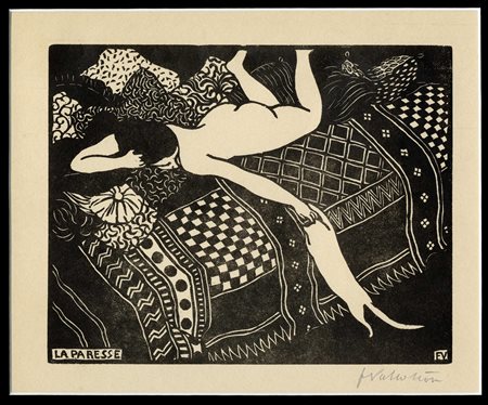 Félix Vallotton, La paresse. 1896.