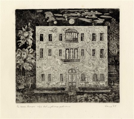 Tono Zancanaro, La casa lunare o Antico palazzo padovano. 1942.