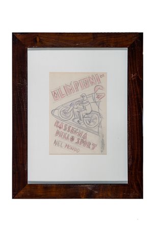 Fortunato Depero, Olimpionica - Rassegna dello Sport nel Mondo. 1927.