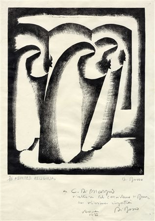 Di Bosso Renato [pseud. di Renato Righetti], Lotto composto di 2 incisioni futuriste. 1935.