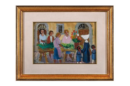 Rodolfo Marma, Figure con fiori. 