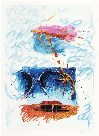 Mario Schifano, Lotto composto di 2 incisioni. 1997.