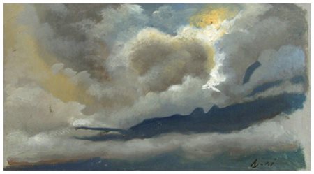 ALFREDO SERRI Firenze 1898 – 1972 Senza titolo Olio su faesite 11,6 x 21,2....