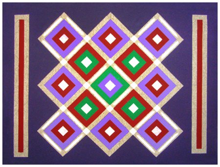 ENZO TARDIA Trapani 1960 Mosaico 2012 Olio su tela 30 x 40. Titolo, data e...