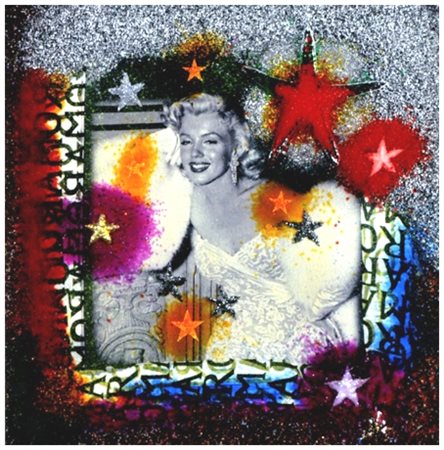 OMAR RONDA Portula 1947 Marylin frozen 2010 Pastic + foto 70 x 70. Arch.,...