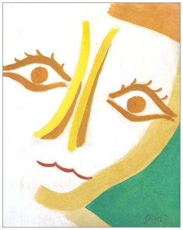 a firma di VIRGILIO GUIDI Senza titolo Pittura su cartoncino 26 x 20,5. Firma...