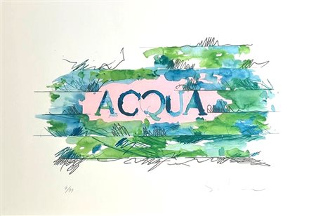 Mario Schifano “Acqua”