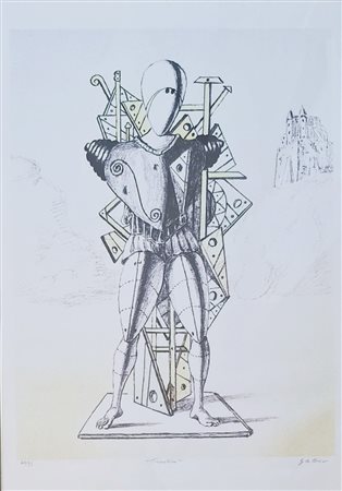 Giorgio De Chirico “Trovatore” 1972