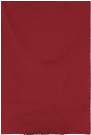 AGOSTINO BONALUMI (Vimercate, 1935 - 2013) Rosso 2005 carta estroflessa e...