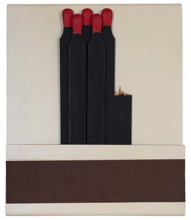 RAYMOND HAINS (Saint Brieuc, 1926 - 2005) Seita 2000 materiali plastici,...