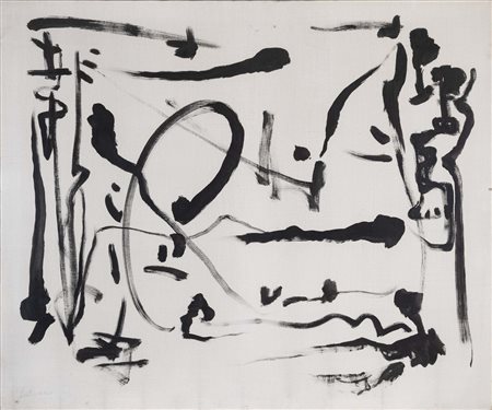 ALBINO GALVANO (Torino, 1907 - 1990) senza titolo 1958 olio su tela cm....