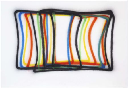 NELIO SONEGO (Sion, 1955 - ) senza titolo 2006 pittura spray su carta...