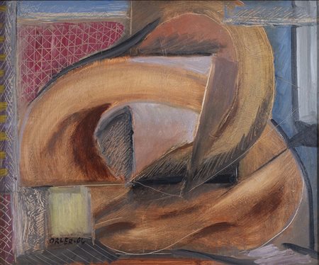 DAVIDE ORLER (Fiera di Primiero, 1931 - Venezia, 2010) Anello - composizione...