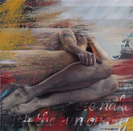 DALE GRIMSHAW (Accrington, 1971 - ) Far no more the heat of the sun 2009 olio...