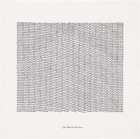 GIULIA NAPOLEONE (Pescara, 1936 - ) Bozzetto per "Simultaneo" 1996 china su...