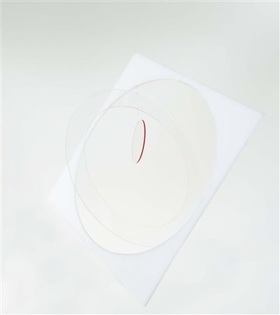 SARA CAMPESAN (Mestre, 1924 - 2016) Mobil quadrato 1967 perspex bianco,...